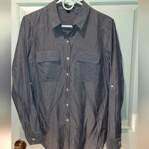 Express Striped Button Down Shirt size Medium